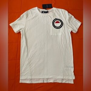 Religion London T Shirt Mens Large White Pullover Short Sleeve Pocket NWT